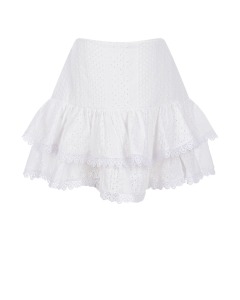 Белая юбка с шитьем Miss Grant