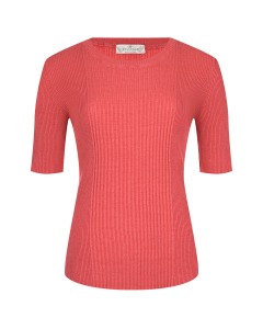 Красная футболка из шелкового трикотажа Panicale