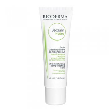 Bioderma Увлажняющий крем Hydra для пересушенной кожи с воспалениями, 40 мл (Bioderma, Sebium)