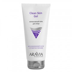 Aravia Professional Интенсивный гель для ультразвуковой чистки лица и аппаратных процедур Clean Skin Gel, 200 мл (Aravia Professional, Уход за лицом)