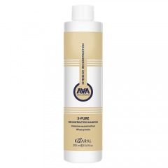 Kaaral Восстанавливающий шампунь для поврежденных волос с пшеничными протеинами X-Pure Reconstructive Shampoo, 250 мл (Kaaral, AAA)