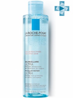 La Roche-Posay Мицеллярная вода Ultra Reactive для очищения склонной к аллергии и чувствительной кожи лица и глаз, 200 мл (La Roche-Posay, Physiological Cleansers)