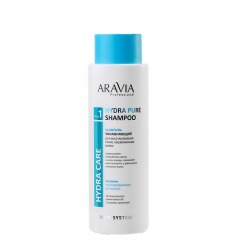 Aravia Professional Шампунь увлажняющий для восстановления сухих обезвоженных волос Hydra Pure Shampoo, 400 мл (Aravia Professional, Уход за волосами)