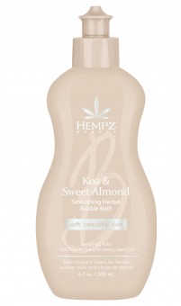 Hempz Смягчающая пена для ванны c экстрактом миндаля Koa & Sweet Almond Smoothing Herbal Body Wash & Bubble Bath, 200 мл (Hempz, Коа и сладкий миндаль)