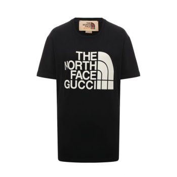 Хлопковая футболка The North Face x Gucci Gucci